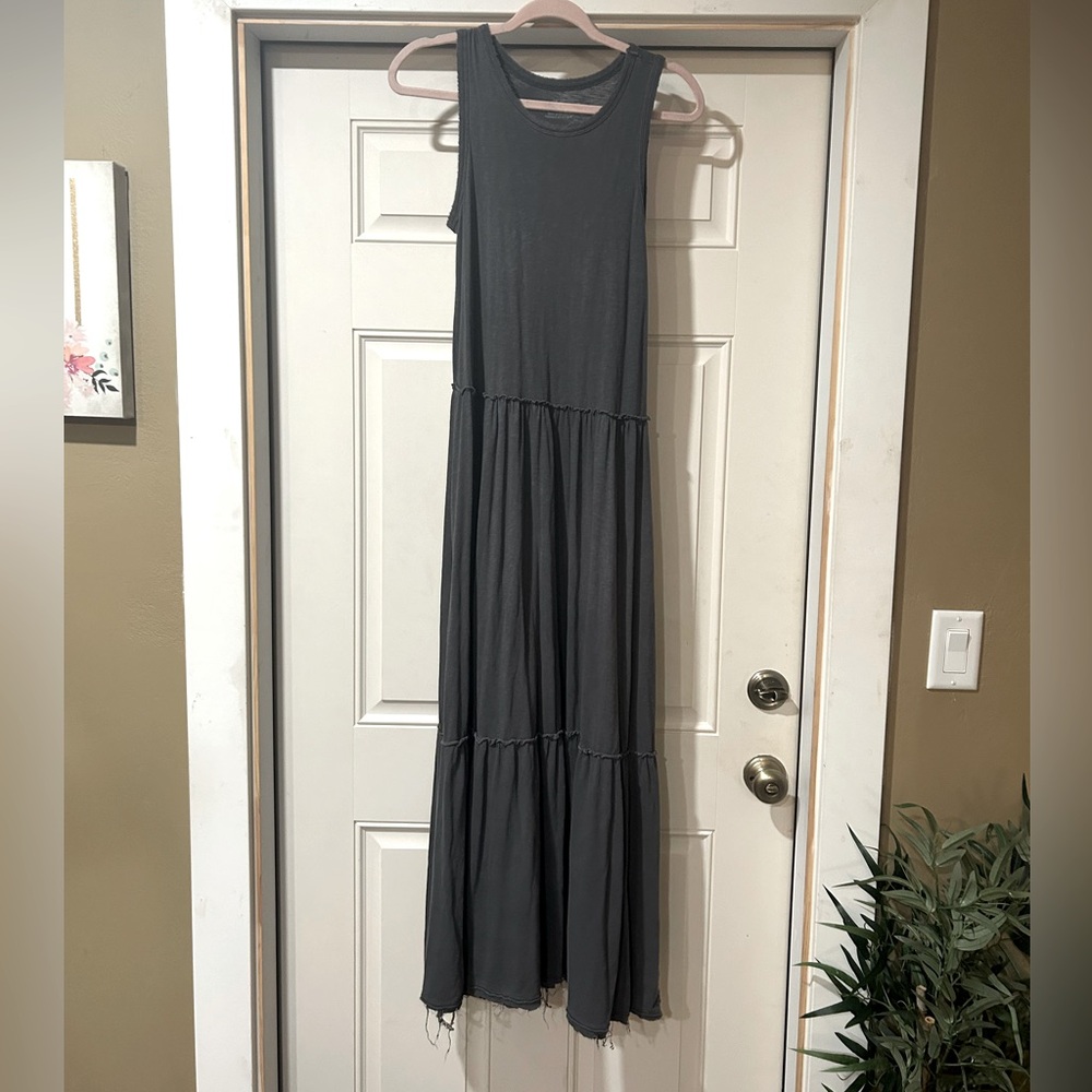 Aerie XS Sleeveless Maxi Dress Dark Grey